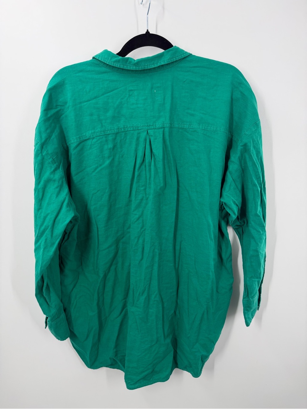 Maeve By Anthropologie The Bennet Buttondown Shirt Green - Picture 6 of 8